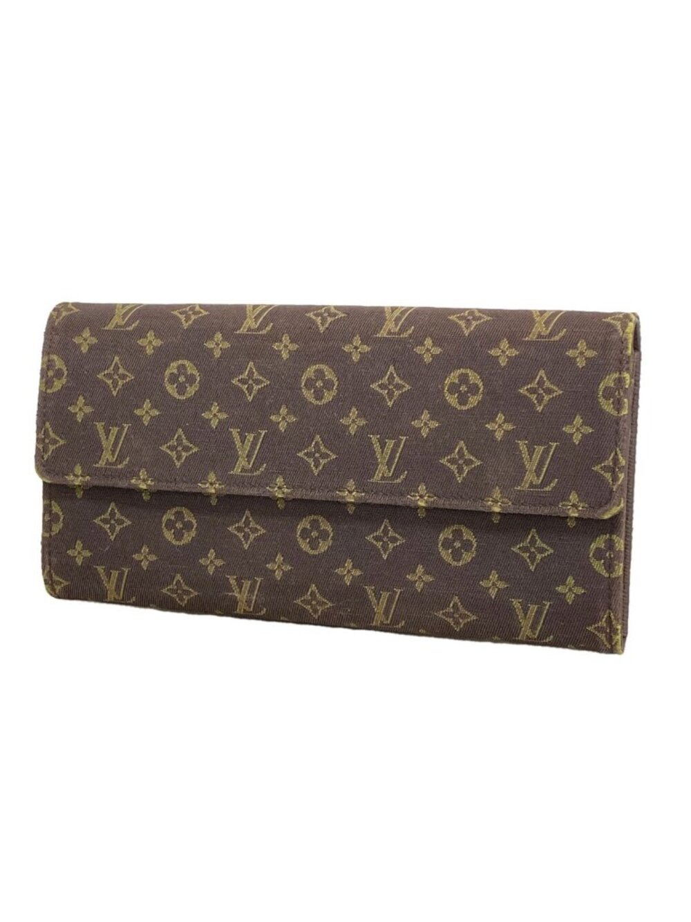 Louis Vuitton Wallet Monogram Mini Lin Portefeuille Sarah Ebene